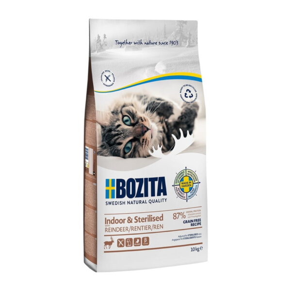 Bozita Indoor & Sterilised Grain free Reindeer (10 kg)