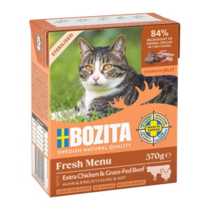 Bozita Sterilised Extra Kylling & Biff Bitar i gelé 370 g