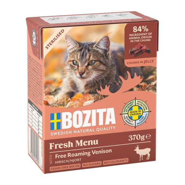 Bozita Sterilised Reinsdyr Biter i gelé 370 g