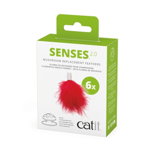 Catit Senses 2.0 Refill-Fjær til Akiveringsleke Fluesopp 6-pack