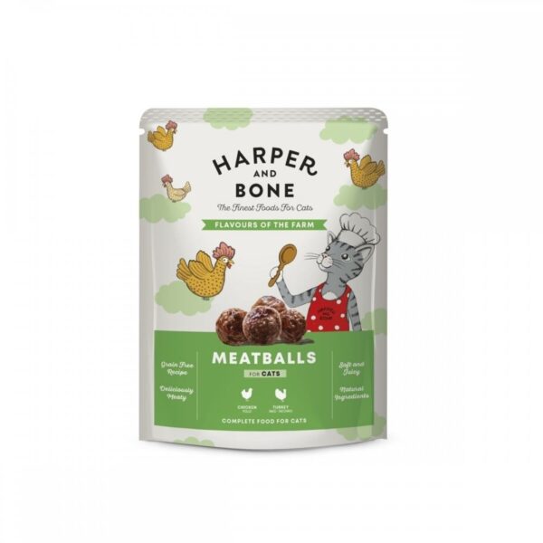 Harper & Bone Cat Pouch Adult Flavours Farm