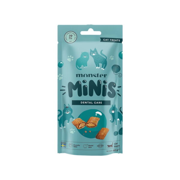 Monster Cat Minis Kattegodteri Dental 60 g