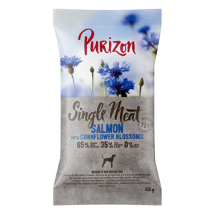 Purizon prøvepakker - Single Meat laks med spinat og kornblomst 100 g