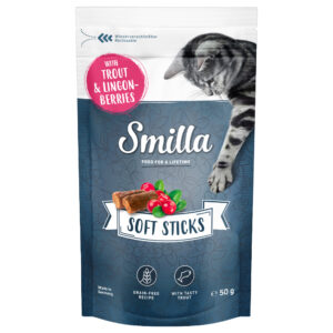 Økonomipakke Smilla Soft Sticks 3 x 50 g - Ørret og tyttebær