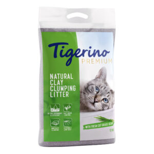 2 x 12 kg Tigerino Premium kattesand til spesialpris! - Special Edition: Fresh Cut Grass