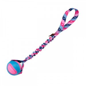 Tug-E-Nuff PowerBall Bungee Hundeball (Rosa)