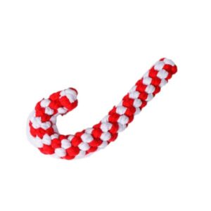 Julete tauleke til hund - candycane19cm