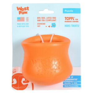 West Paw Toppl Oransje (10 cm)