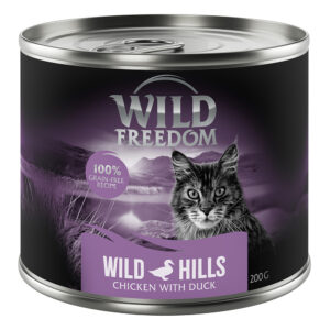 5 + 1 gratis! Wild Freedom 6 x 200 g - Wild Hills - And & kylling