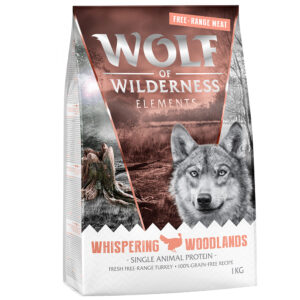 Wolf of Wilderness "Whispering Woodlands" kalkun fra frittgående dyr - uten korn - 1 kg