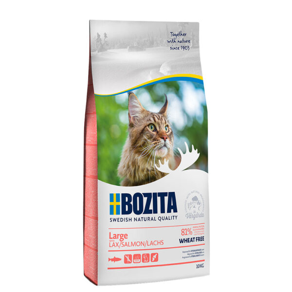 8 + 2 kg gratis! Bozita Feline tørrfòr 10 kg - Large Grainfree