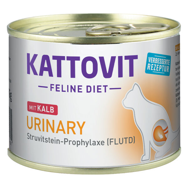 Kattovit Urinary (Struvittstein-diett) våtfôr - 12 x 185 g Kalv