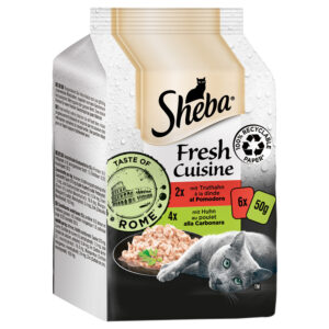 Sheba Fresh Cuisine Taste of Rome 6 x 50 g - Kylling & kalkun