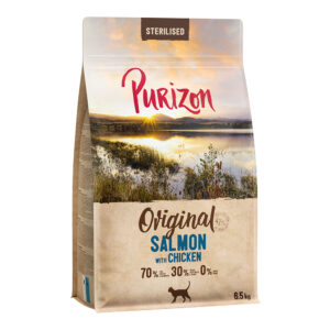 Purizon Sterilised Adult laks med kylling - kornfri - 2 x 6.5 kg