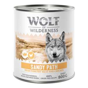 Wolf of Wilderness Adult 6 x 800 g - Sandy Path - Fjærkre med kylling