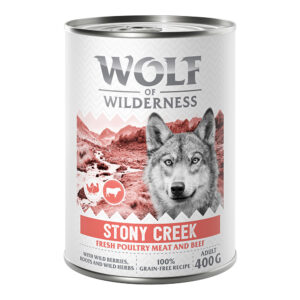 Wolf of Wilderness Adult “Ekspedisjon” Stony Creek - fjærkre med okse 1 x 400 g - Adult