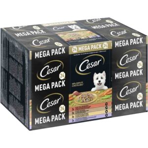 42 + 6 gratis! 48 x 150 g Megapakke Cesar Skåler - Landragout