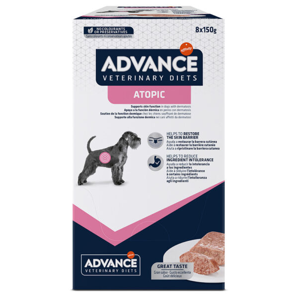 6 + 2 gratis! 8 x 150 g Advance Veterinary Diets - Atopic