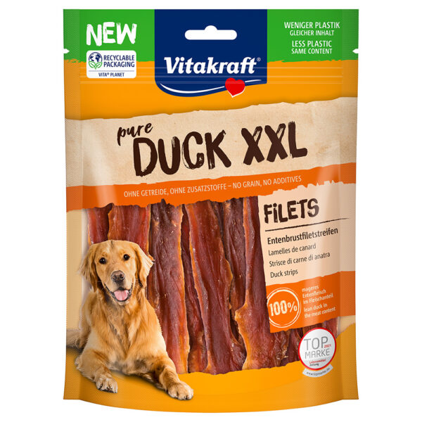 Vitakraft pure DUCK XXL andestrimler - 4 x 250 g