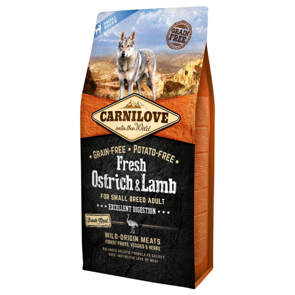 Carnilove Fresh Adult Small Dogs Struts og lam - 6 kg