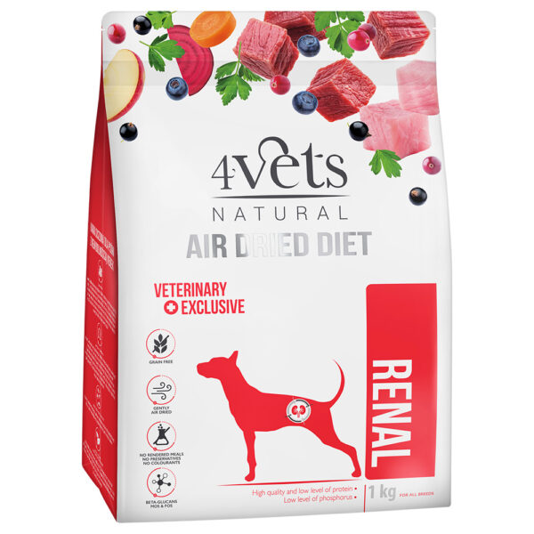 4Vets Natural Renal tørrfôr til hund - 1 kg