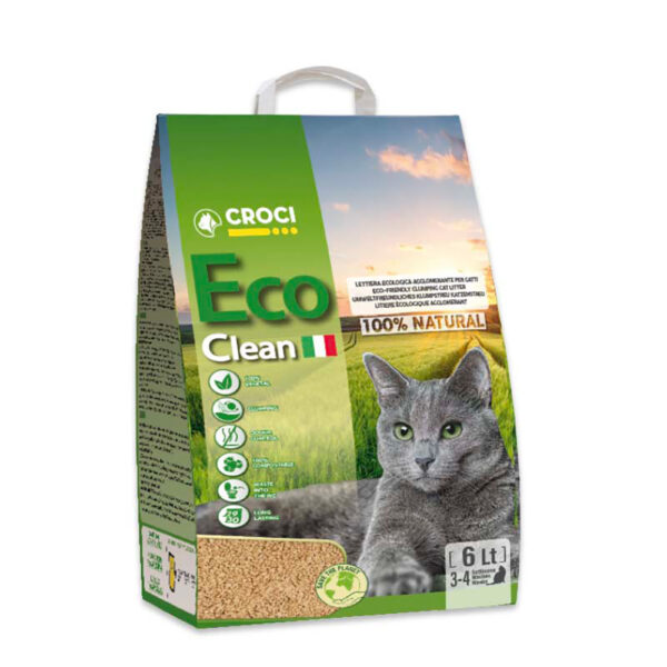 Croci Eco Clean kattesand - 6 l (ca. 2.4 kg)