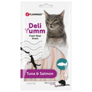 Flamingo Deli Yumm Paste - med tunfisk & laks (5 x 14 g)