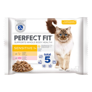 Perfect Fit Sensitive - Mixpakke: Kylling & laks 52 x 85 g