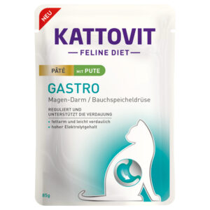 Økonomipakke Kattovit Gastro Paté 30 x 85 g - med kalkun