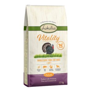 Økonomipakke: 2 x 10/12/15 kg Lukullus hundefôr - Vitality Adult Light 2 x 12 kg