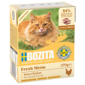 Bozita biter i saus 6 x 370 g - Sterilised med kylling