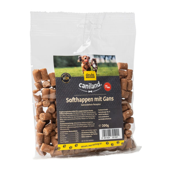 Caniland soft bites kornfritt med gås - Økonomipakke: 2 x 200 g