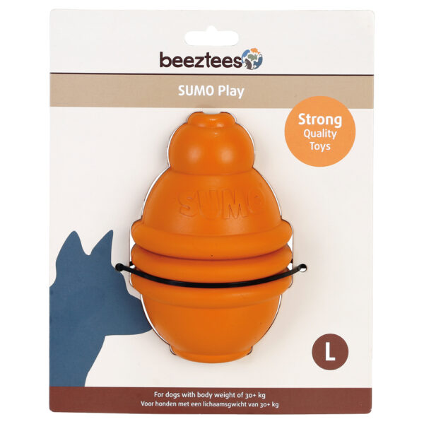 beeztees hundeleke Sumo Play - Størrelse L: Ø 10 x H 15 cm