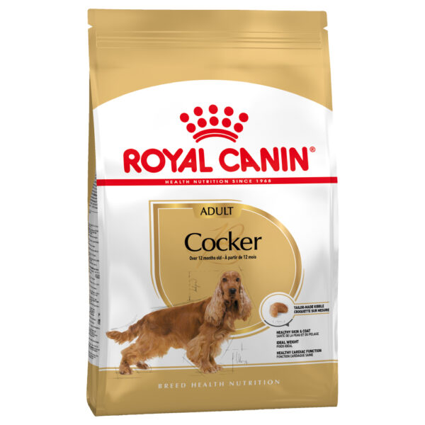 Økonomipakke: 2 Store Poser Royal Canin Breed - Cocker Adult (2 x 12 kg )