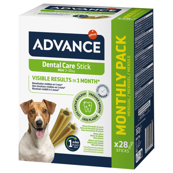 2 x 360 g / 2 x 720 g Advance Dental hundesnacks til en spesialpris! - Mini Sticks 2 x 360 g