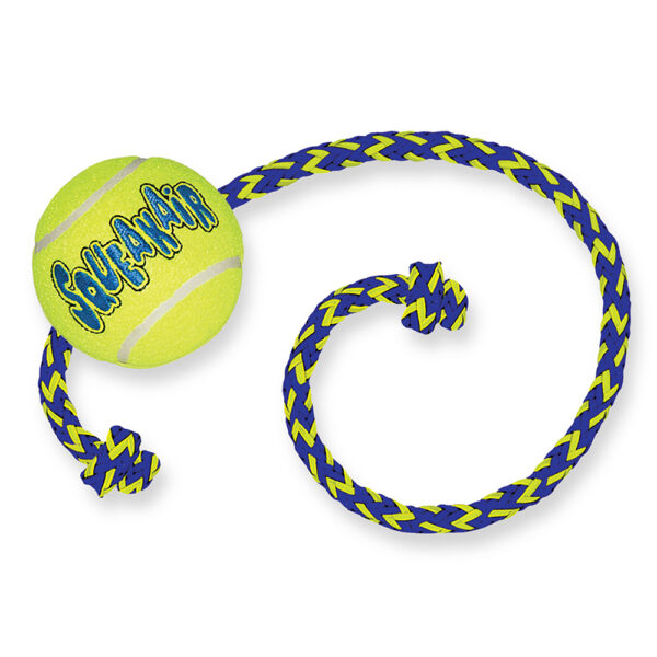 KONG SqueakAir Ball med tau - M/L