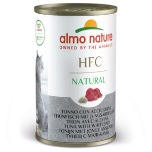 5 + 1 gratis! 6 x 140 g Almo Nature HFC Natural - Tunfisk med ungsardiner