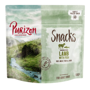 3 x 100 g Purizon Snack økonomipakke - kornfritt - Lam & Fisk