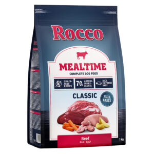 3 + 1 gratis! Rocco Mealtime 1kg - Mealtime 1 kg Adult Storfe