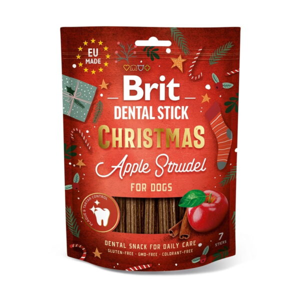 Brit Care Christmas Dental Sticks Apple Strudle 7-pakk