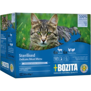 Bozita Indoor & Sterilised Multibox i Saus 12x85 g