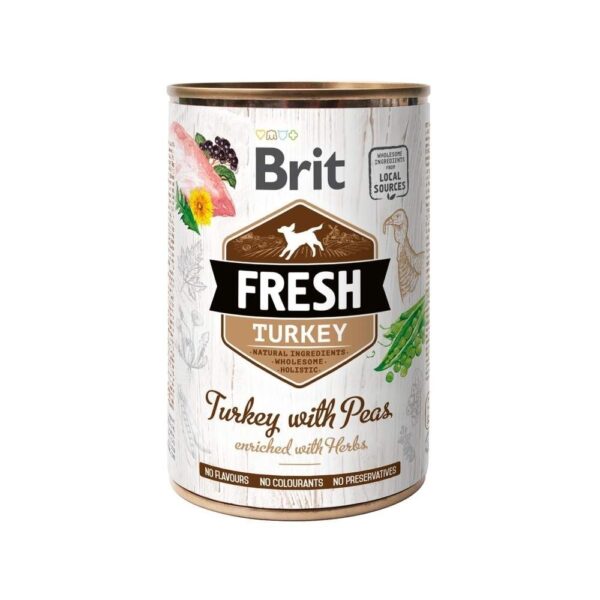 Brit Fresh Cans Turkey With Peas