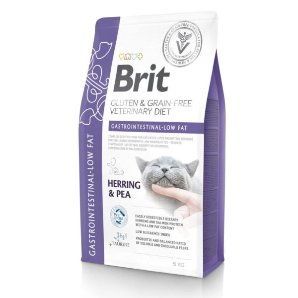 Brit Grain Free Veterinary Diets Cat Gastrointestinal-Low fat (5 kg)