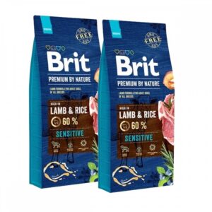 Brit Premium By Nature Dog Sensitive Lamb & Rice 2x15 kg