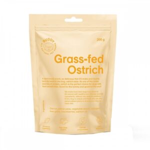 Buddy Petfoods Grass-Fed Ostrich Hundegodteri 200 g