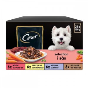 Cesar Del Fresh Mix i Saus 24x100 g