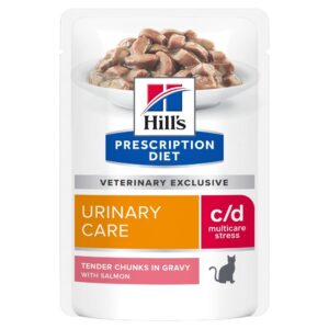 Hill&apos;s Prescription Diet Feline c/d Urinary Care Multicare Stress Salmon 12x85 g