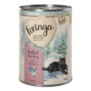 Limited Edition: Feringa Single Meat vintermeny Pulled turkey med pastinakk  12 x 410 g