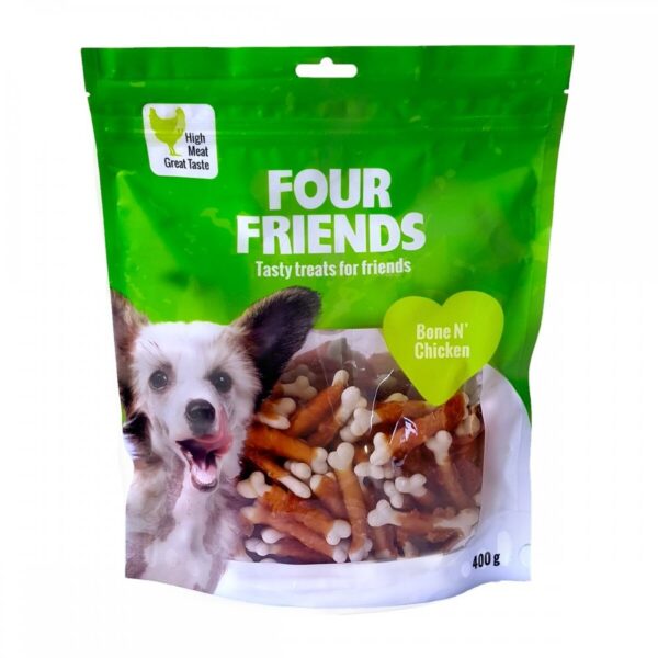 FourFriends Dog Bone N&apos; Chicken 400 g