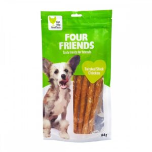 FourFriends Twisted Stick Chicken 25 cm (5-pack)